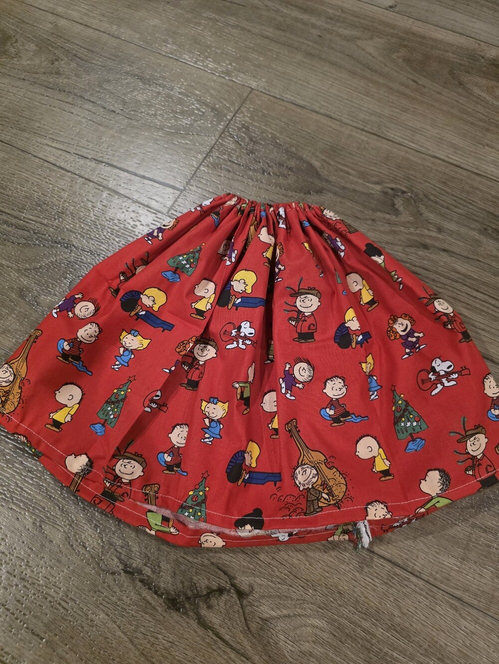24" Handmade Red Peanuts Character Porch Goose Dress